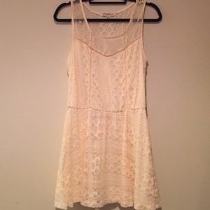 Cream lace dress